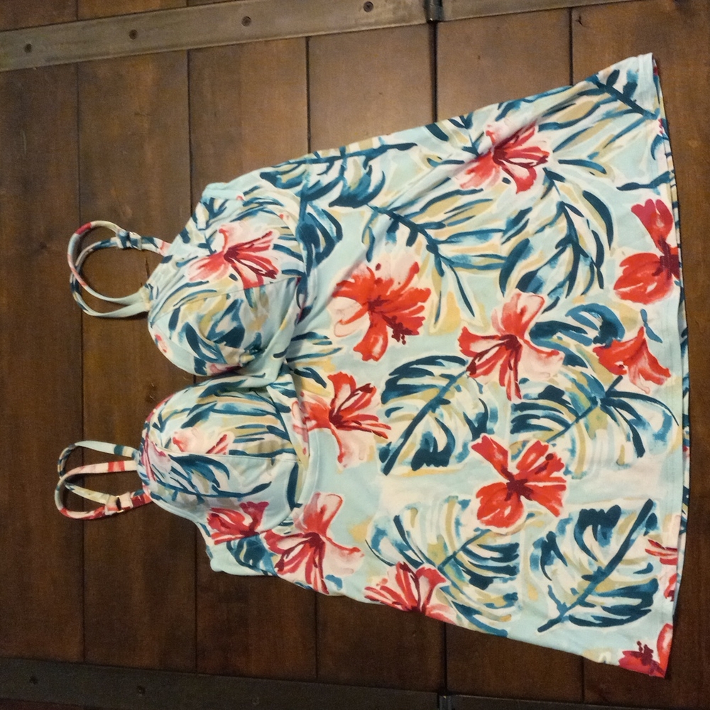 Birdsong adjustable underwire tankini 38D